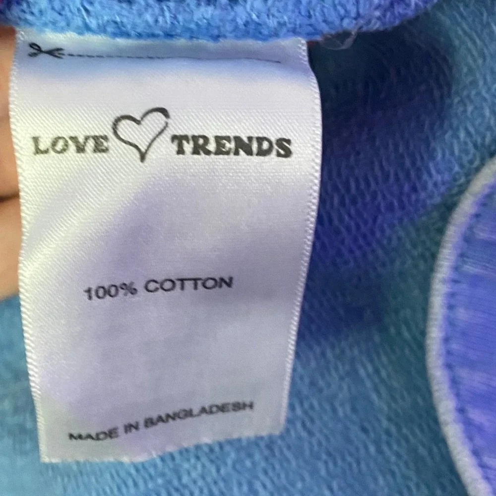 Love Trends Womens Blue Cotton‎ French Terry Skort Sustainable Size XL
